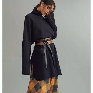 NWOT Pilcro Patch Pocket Turtleneck Poncho